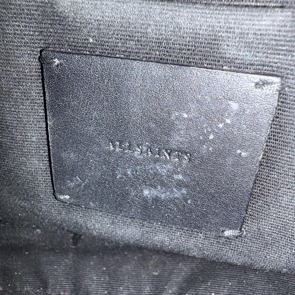 All Saints Elegant Black Leather Crossbody Bag - Picture 5 of 9